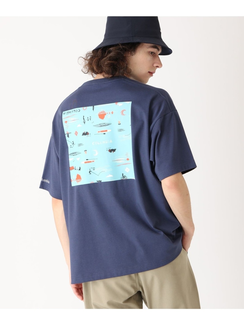 Columbia knit×BEAMS BOYラガーシャツ ストライプ　短丈 looponline_g11155