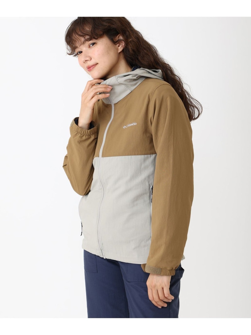 撥水 UV撥ねのける Columbia/ウィメンズ ヴィザボナパスII 上衣/コロンビア Columbia コロンビア ジャケット・アウター ナイロン上衣 薄墨色 黒いこと 緑であること【貨物輸送無料】[ Fashion]