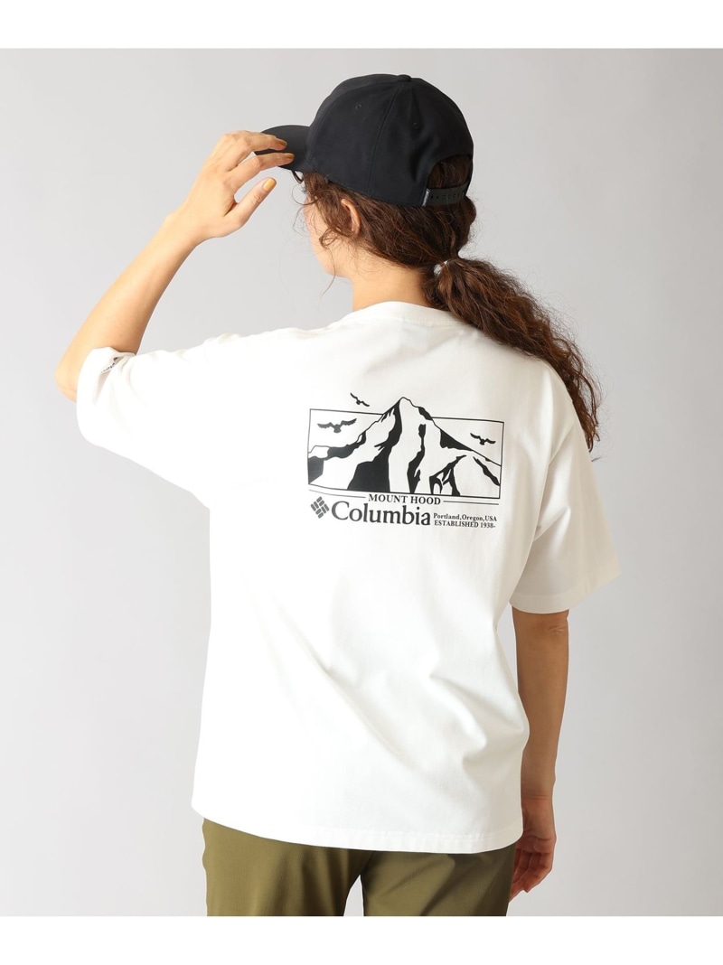 Columbia/ ロマビスタグラフィックショートスリーブTシャツ /コロンビア Columbia コロンビア トップス カットソー・Tシャツ ブラック ホワイト ブラウン【送料無料】[ Fashion]
