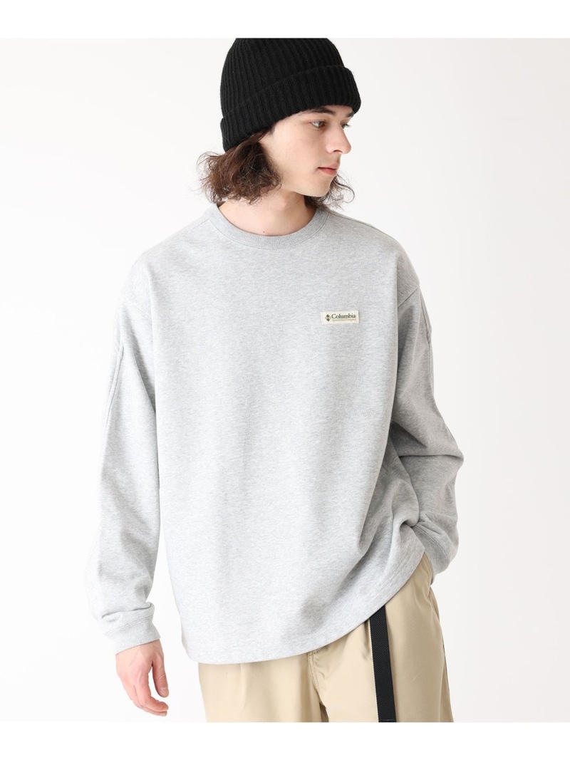 Columbia/ ポプラーリッジスウェットクルー /コロンビア Columbia コロンビア トップス カットソー・ティーシャツ 米国海軍 薄墨色 黒いこと 赤銅色【貨物輸送無料】[ Fashion]