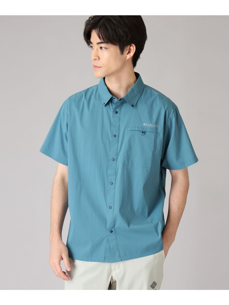 Columbia/ トレイルラッシュショートスリーブシャツ /コロンビア Columbia コロンビア トップス シャツ・ブラウス グリーン【送料無料】[ Fashion]