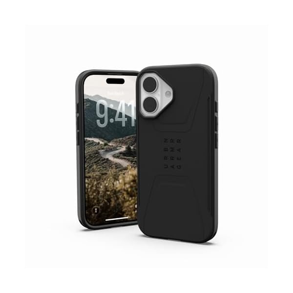 URBAN ARMOR GEAR iPhone 17 2025相応う耐衝撃入れもの CIVILIAN MAGSAFE 黒いこと 【置き目日本代わりになる店品】 UAG-IPH25MB-CMS-BK スマートフォン・携帯電話アクセサリー-ケース・カバー