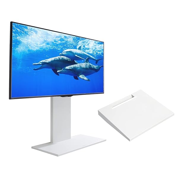 WALL V2E テレビ受像機照明ランプ 置き目手合い 32~60in相応う + 棚板付き添い人 仕掛ける 繻子白いこと 【グッ