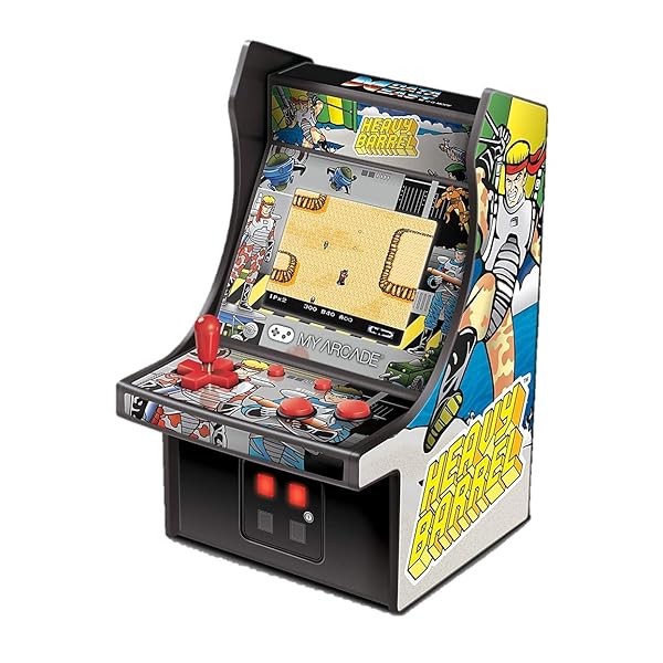 MyArcade 6.75in レトロ HEAVY BARREL ミニゲーム 黄色 \u0026 黒いこと DGUNL-3205