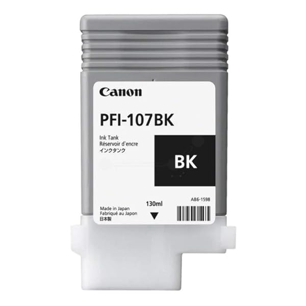キヤノン PFI-107BK インキ貯蔵タンク 黒いこと