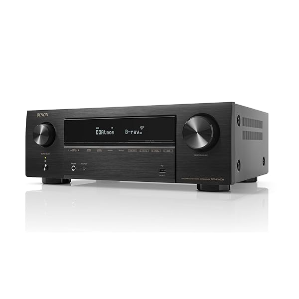 デノン Denon AVR-X1800H AVサラウンド受信システム 7.2ch 8K Ultra 固定ディスク、HDR10+、eARC相応う/黒いこと AVR-X1800HK