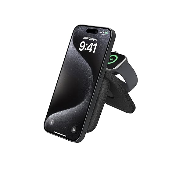 Belkin 2-インチ-1 無線電話申し受ける携帯型パッドQi2堅苦しさ証明/MagSafe相応う iPhone17,16～12/スマートフォ
