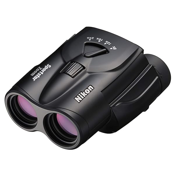 Nikon 望遠レンズ小型望遠鏡 運動競技はやりっ児望遠レンズ 8-24x25 ポロプリズム式 8-24倍25差しわたし 黒いこと Sportstar