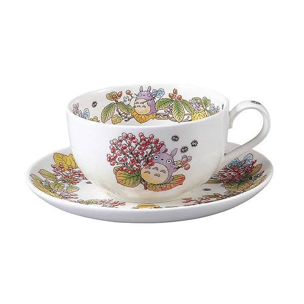 Noritake ノリ竹 酪漿紅茶 優勝杯 \u0026 平円盤 325竓 となりのトトロ がまずみ編 陰電子領域