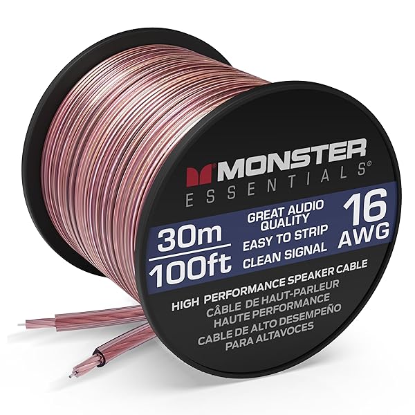 MONSTER 金棒引き有線テレビ 16ゲージ 1巻 30.48m (100フィート)ME-S16-30M【国内置き目品】