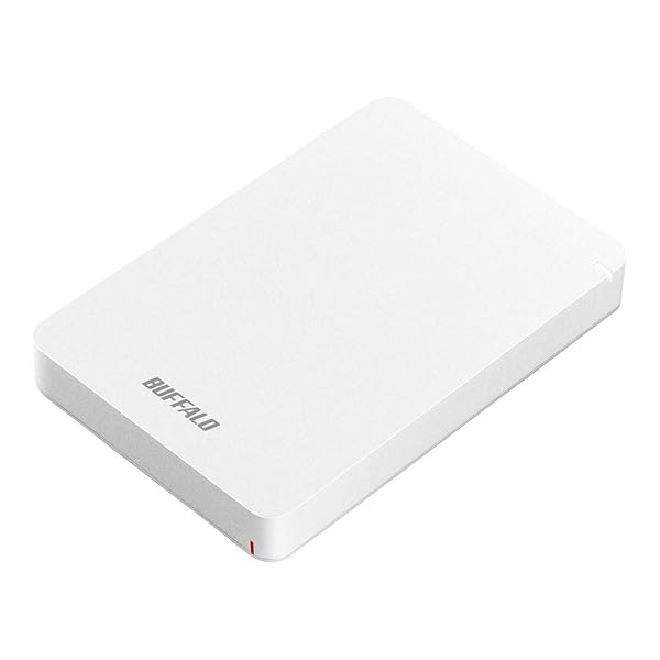 BUFFALO USB3.1(Gen.1)相応う 耐衝撃携帯型HDD 2肺結核 白いこと 固定ディスク-PGF2.0U3-BWHA