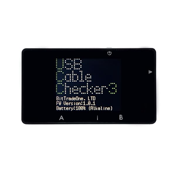 BitTradeOne USB4相応う USB Cable Checker3 EPS相応う等も突き止める能力のある 界面の照合のしるしも能力のある 単四蓄電池x2動