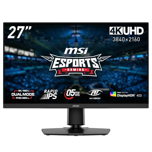 MSI ゲーミングモニター MAG 272URDF E16 27インチ/4K/RAPID IPSパネル/160Hz（フルHD設定時：320Hz）/0.5ms｜Comastoric