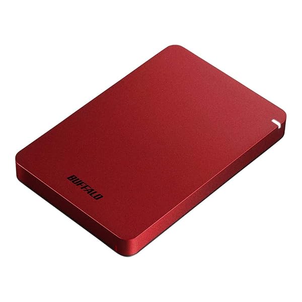 BUFFALO USB3.1(Gen.1)相応う 耐衝撃携帯型HDD 1肺結核 赤いこと 固定ディスク-PGF1.0U3-RDA