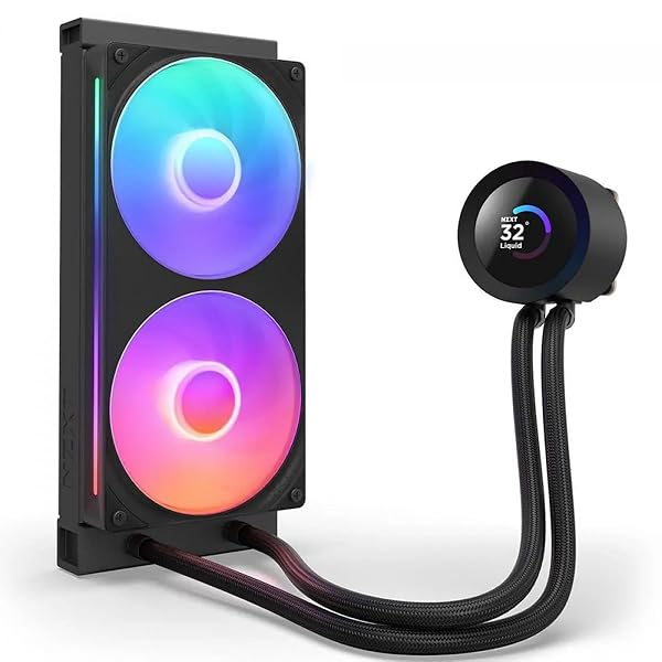 NZXT Kraken Plus 240 RGB v2 Black 飾り気の無い水冷中央処理装置冷房装置 黒いこと RL-KR240-B2 FN2485