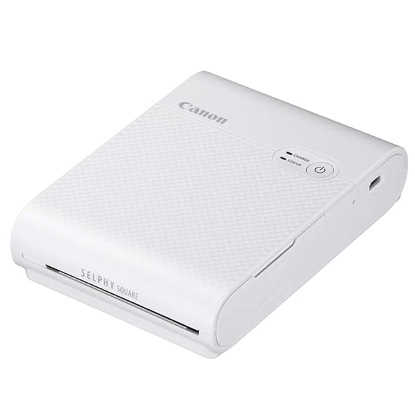 Canon かっこ良い電話機用印刷人 SELPHY SQUARE QX10 白いこと(高耐久/消印紙/パウダーコンパクト)