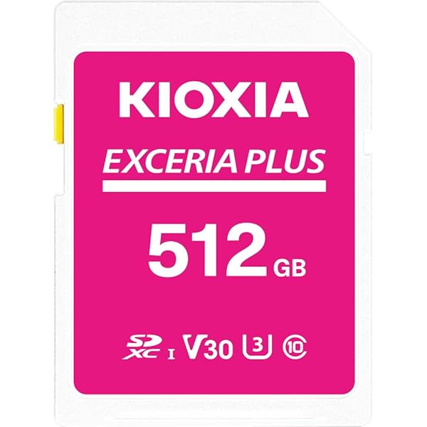 KIOXIA(キオクシア)【日本製】SD歌留多 512GB EXCERIA PLUS UHS-I U3 V30 Class10 SDXC 最大限度読出速度100MB/s 最