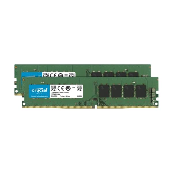 Crucial 事務机いの一番用増設記憶装置 16GB(8GBx2枚) DDR4 2666MT/s(パソコン4-21300) CL19 UDIMM 288pin CT2K8G4DFRA266
