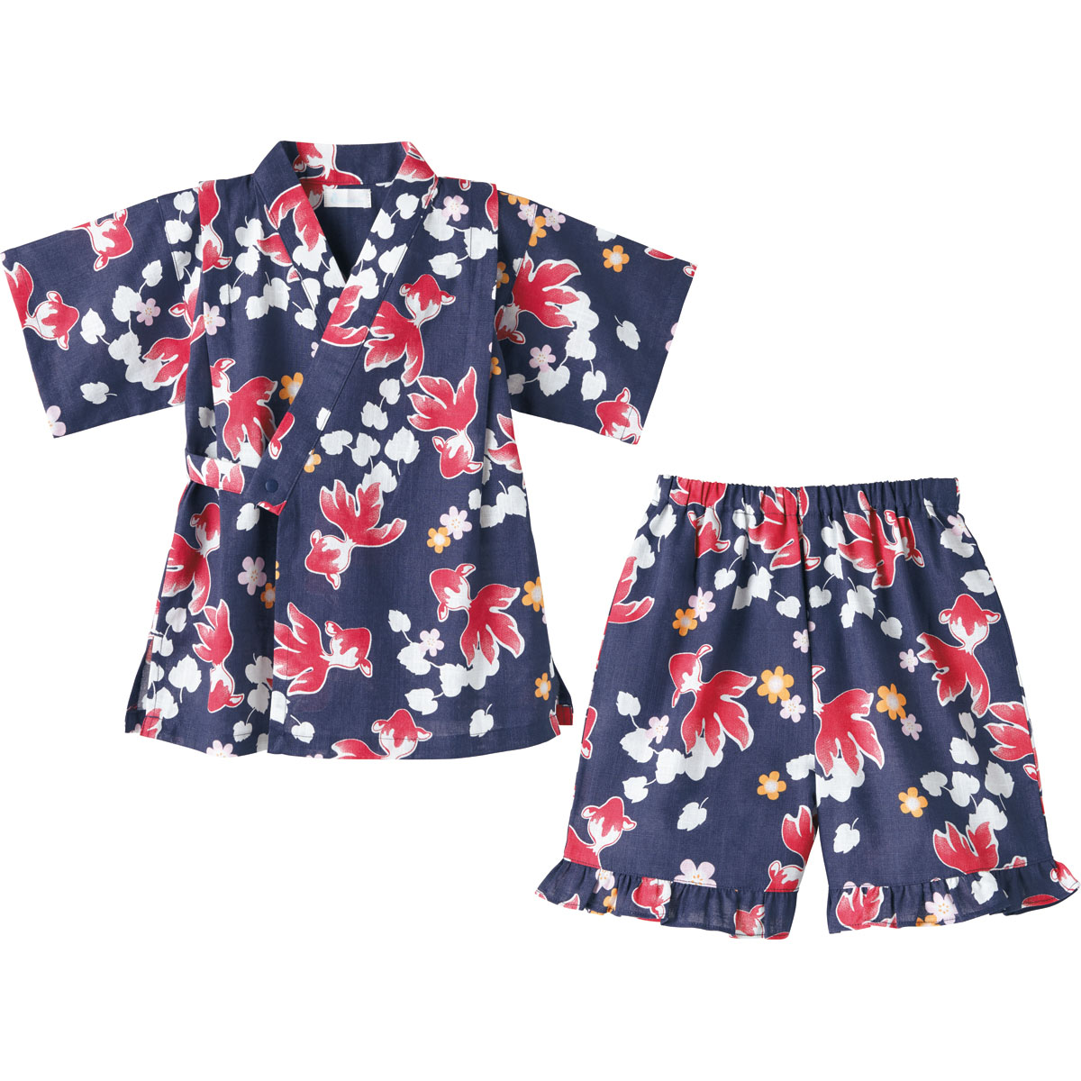 楽天市場 60 Off コンビミニ 手描きオリジナル柄カンタン甚平 金魚 女の子 80cm 90cm 100cm ベビー服 子供服 綿 100 お祭り セパレート 夏 女の子 7分袖 赤ちゃん 子供用甚平 甚平 子供 じんべい キッズ おしゃれ 子ども こども 夏服 かわいい 夏祭り