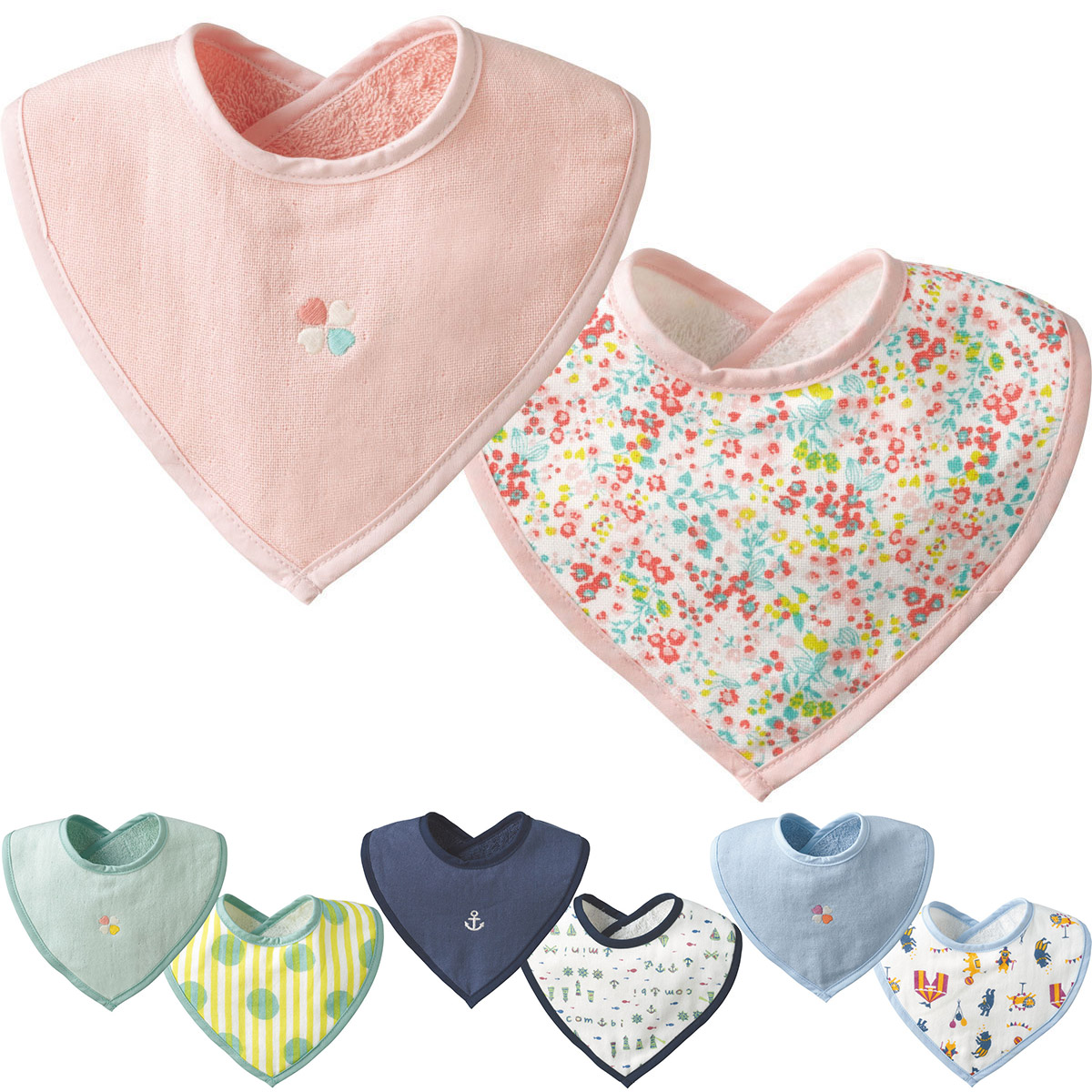 楽天市場 コンビミニ ガーゼファーストスタイ テディ もくば 男の子 女の子 50cm 60cm 70cm ブルー ピンク ビブ よだれかけ 春 夏 新生児 出産祝い ギフト おしゃれ 可愛い 赤ちゃん ベビー 子供服 ベビースタイ ガーゼ よだれ掛け タオル かわいい Sj