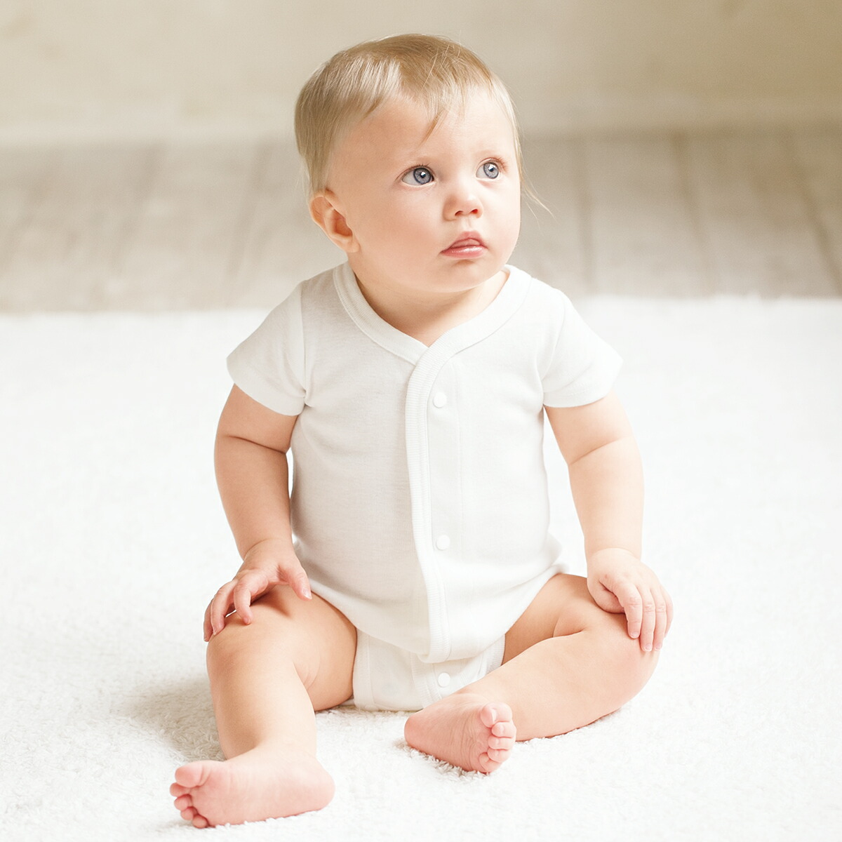 コンビミニ》前開き半袖ボディTシャツ 男の子 女の子 こども ボディー