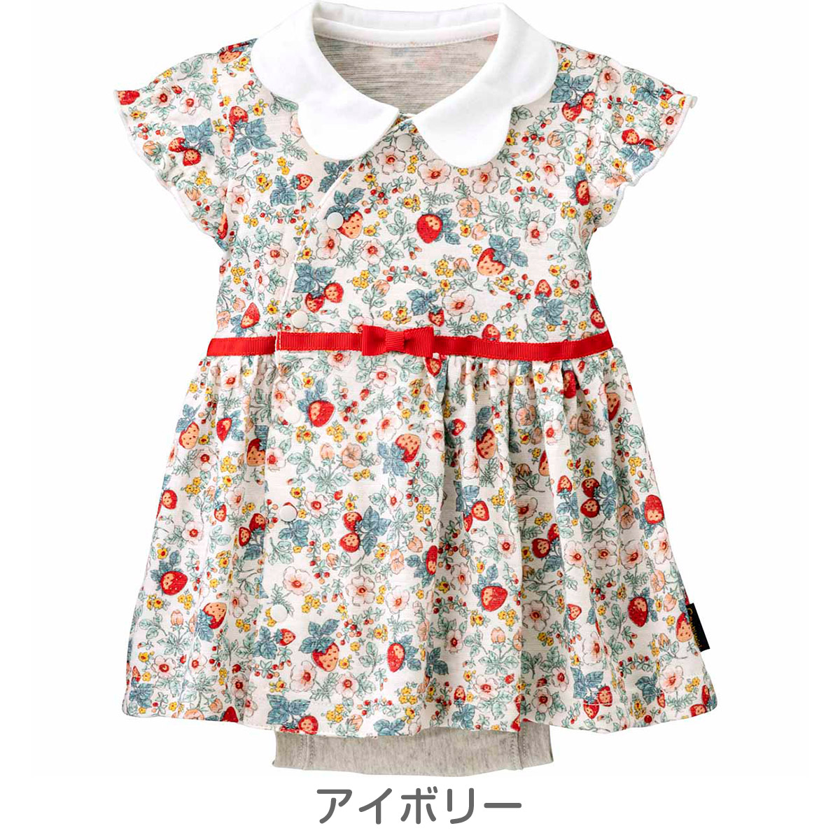 楽天市場 半袖ラップワンピース イチゴ 女の子 コンビミニ Combi Mini 60cm 70cm 80cm 赤ちゃん 新生児服 子供 ロンパース カバーオール ベビー 夏 ベビー服 可愛い おしゃれ ブランド 出産祝い 夏服 ワンピース かわいい 子供服 いちご柄 新生児 服 プレゼント