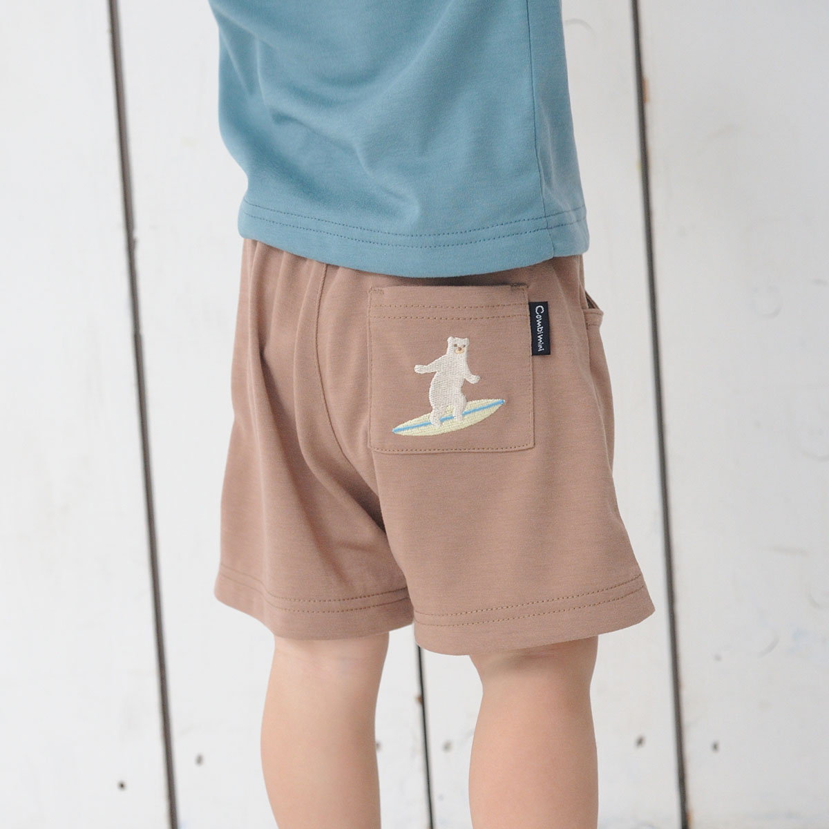 【半額】《コンビミニ》イージーケア速乾ショートパンツ（サーフ） 男の子 女の子 80cm 90cm 100cm 110cm 120cm  130cm 赤ちゃん 服 子ども こども キッズ 夏服 ブランド ショートパンツ ハーフパンツ パンツ ボトムス ズボン ボトム 短パン くま  ...