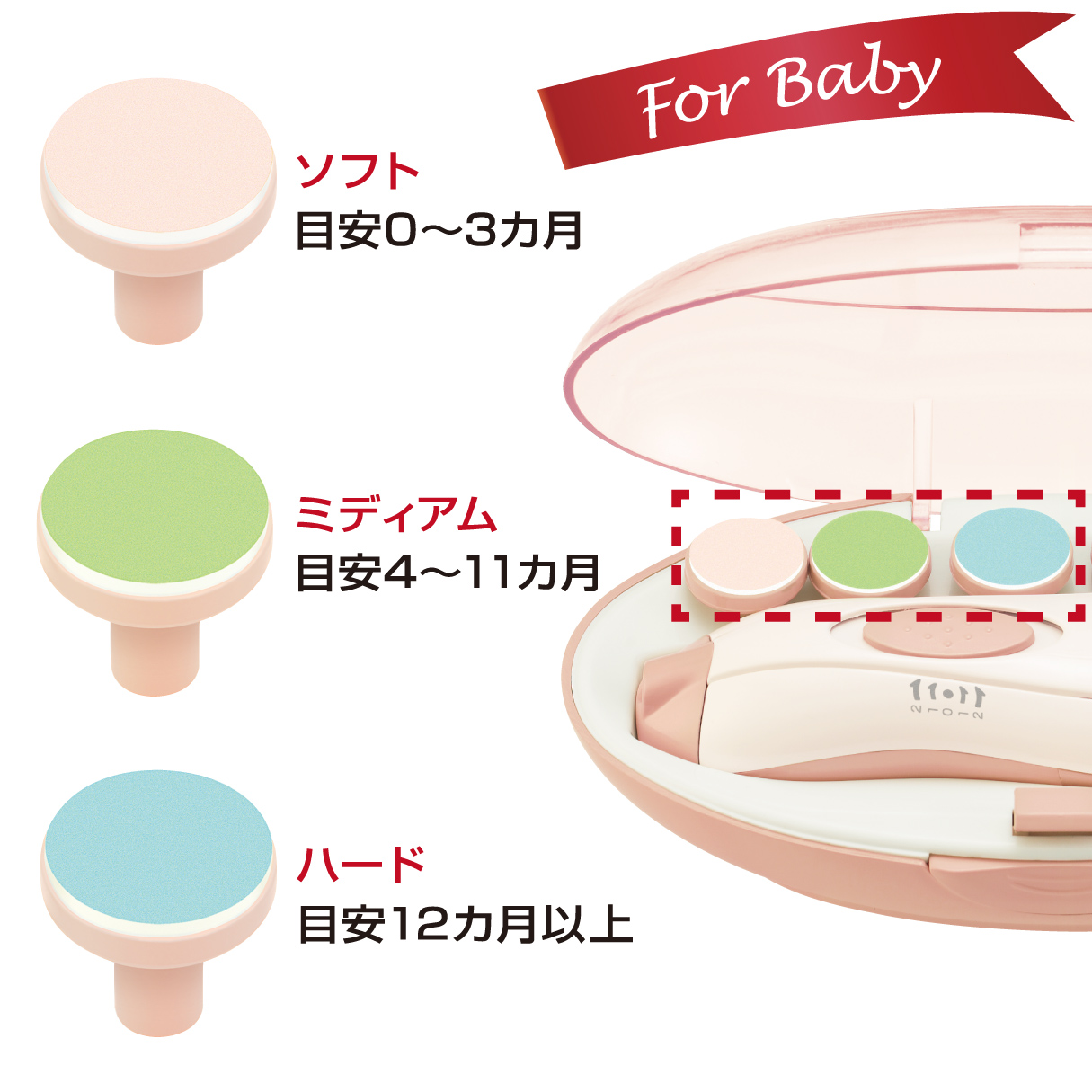 コンビ ベビー爪やすり 電動 - 寝具