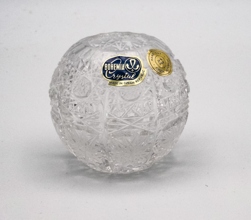 アンティーク クリスタル ガラス 500PK ボヘミアン 花瓶 グラス 美品 ボヘミアングラス 500PKカット 花瓶（フラワーベース