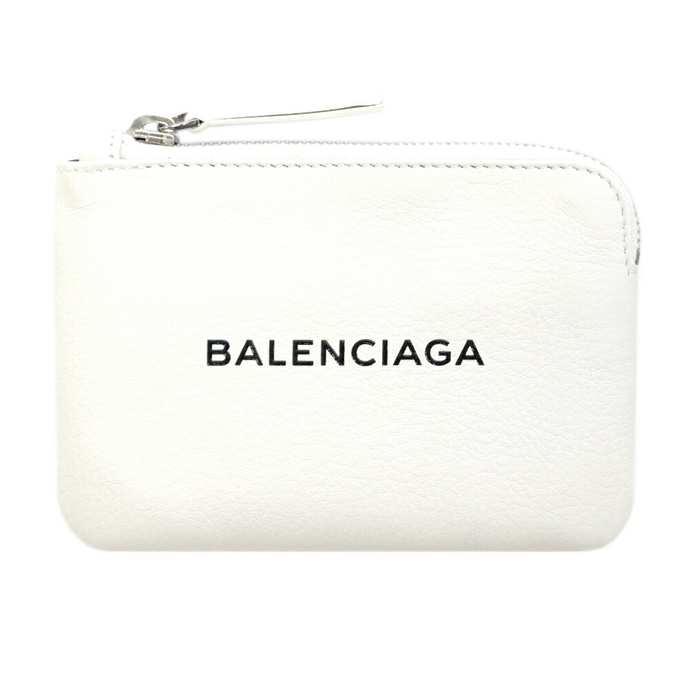 楽天市場 感謝デーｄﾗﾝｸｐ４倍 バレンシアガ ポーチ 9060 Balenciaga バレンシアガ コーナー ジップ ミニ マチなし レザー ホワイト ブラック アウトレット 要エントリ 12 18当日限り ブランド Come