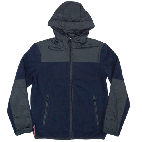 blue zip up fleece