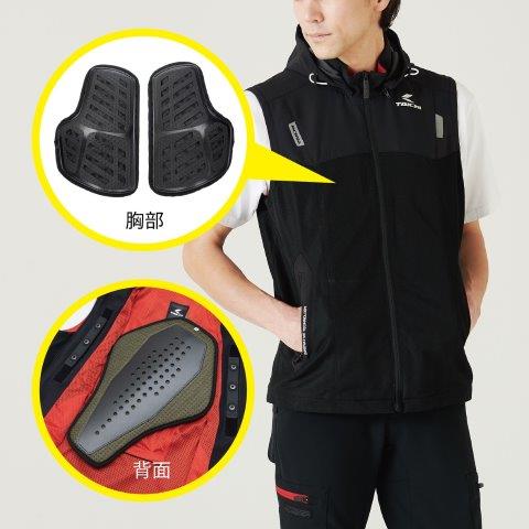楽天市場】取寄 プロテクション メッシュベスト ブラック メンズサイズ