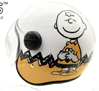 ジェットシールドヘルメット SNOOPY&Charlie Brown イエロー 57-58cm SNJ-110 AXS|上野バイク用品専門店 カムカム