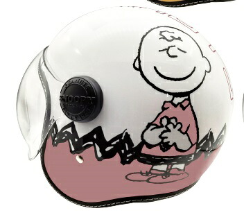 ジェットシールドヘルメット SNOOPY&Charlie Brown ピンク 57-58cm SNJ-112 AXS|上野バイク用品専門店 カムカム