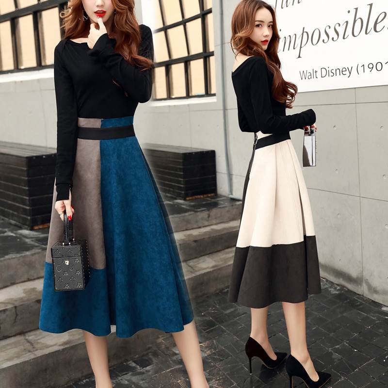 Amazon.co.jp: [toasoa] スカート 膝丈 フレア aライン サーキュラー