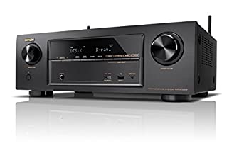 【中古】Denon AV受信システム 7.2ch Dolby Atmos/DTS:X/HDCP2.2/ハイレゾ音源相応う/網状組織役立つこと 黒いこと AVR-X13