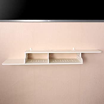 驚きの安さ Wifiルーターセットトップボックススカイボックステレビリモコン衛星放送収納棚フローティング棚ウォールシェルフ壁掛けテレビ棚ホワイト 色 安い Erieshoresag Org