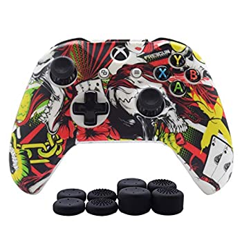 Hikfly シリコンコントローラーカバースキンプロテクターキット Xbox One Xbox One S Xbox One X コントローラービデオゲームに対応 Xbox One Pr
