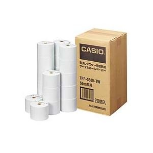 【中古】カシオ CASIO 電子レジスター用 ロールペーパー 紙幅58mm 感熱紙タイプ TRP-5880-TW 1パック(20個) 生活用品 インテリア 雑貨｜Come to Store