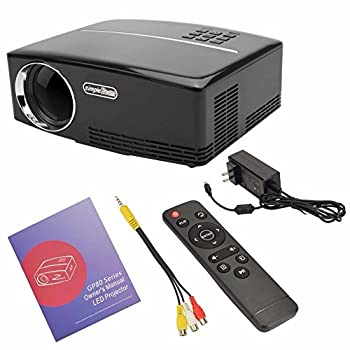 【中古】ミニ映写機800 * 480 HDMI USB LCD 1800ルーメンプロジェクション100inスクリーンプロジェクタープロジェクターホームメディアプレ