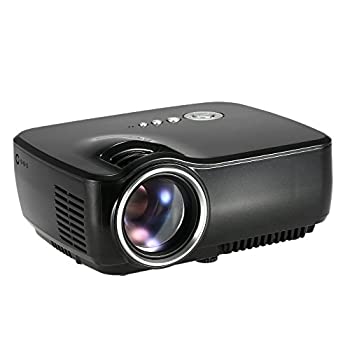 【中古】プロジェクション100inchスクリーンサポートフル固定ディスクミニポータブルプロジェクターLCD 1800Lumenホームシアターミニプロジェクター解像力ネイティ