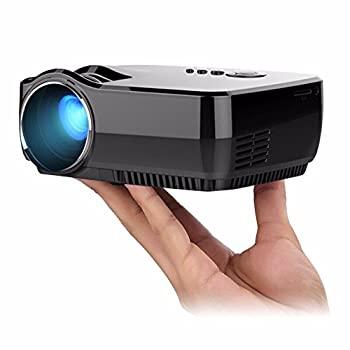 【中古】LCD映写機1800lm800X480受け支える1920x1080PホームシアターデュアルHDMI用ビデオゲームムービーLED映写機MINIビーマー [並