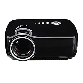 【中古】携帯型1800lm800x480受け支える盛りだくさん固定ディスク 1080P LEDプロジェクタービデオシネマ5.1ステレオオーディオ最終生産物映写機 [並行輸入品]