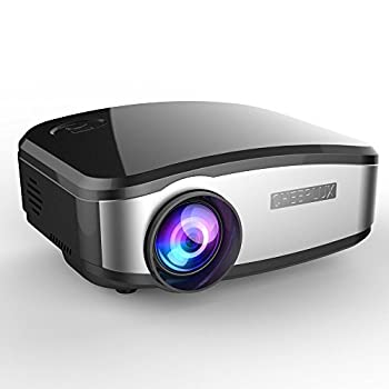 【中古】CHEERLUXミニLED映写機 老人ホーム第八芸術C6 1200lm 1080P盛りだくさん固定ディスクプロジェクタ iPhone/iPad/android/USB/ VGA/HDMI/AV/MicroUSB/TVインプット相応う