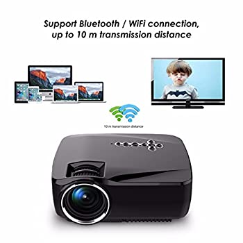 【中古】携帯型LEDミニポケットマイクロ固定ディスク Android WIFI Ledマルチメディアシステム映写機LCD 1200lumen 800x480パーフェクトホームシアターシネマビ