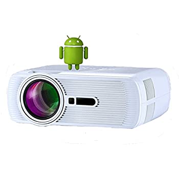 【中古】携帯型Android WIFIミニLEDプロジェクターサポートフル固定ディスク 1080P HDMI / USB / AV / SD / VGAの老人ホーム芝居小屋マイコン一回りとっ始めの映像媒体競り合い