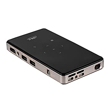 【中古】Acouto [ミニプロジェクター] 4K DLPマイクロプロジェクタ 2.4G WiFi 1000 8GBメモリ 電話制御ビデオプロジェクタ 3000 41,761円