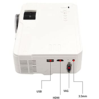 【中古】ミニ 携帯型映写機、 画面分かち合う 内蔵バッテリ 第八芸術電気蓄音機 画面投掛ける 無線電話繋ぎ合わせる 老人ホーム芝居小屋 Uレコード盤、 3D 固定ディスク 1080P