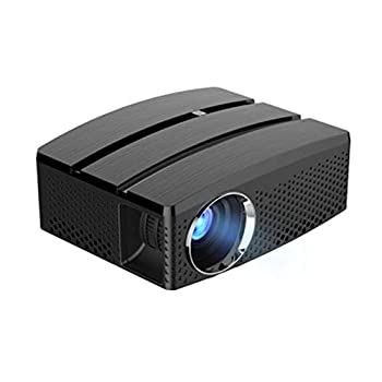 【中古】映写機 ポータブルミニプロジェクター、 LED 1080P 固定ディスク投掛ける、 に適して 身寄り/芝居小屋/寄りあい