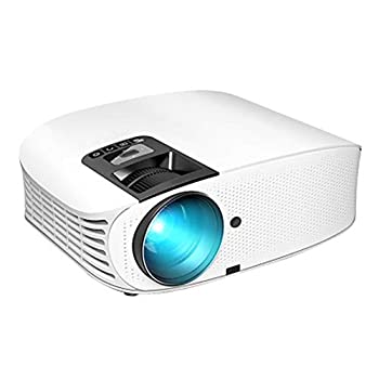 【中古】プロジェクター ポータブルミニプロジェクター、 LED 1080P HD投影、HDMI/VGA/USB/Micro SD/AVに対応White
